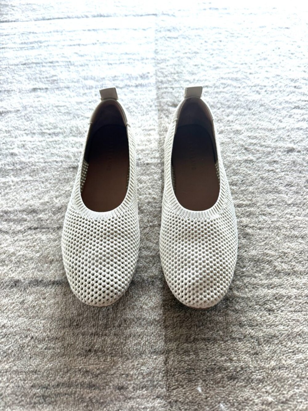 Everlane Knit Mesh Day Glove Flats Cream Size 7
